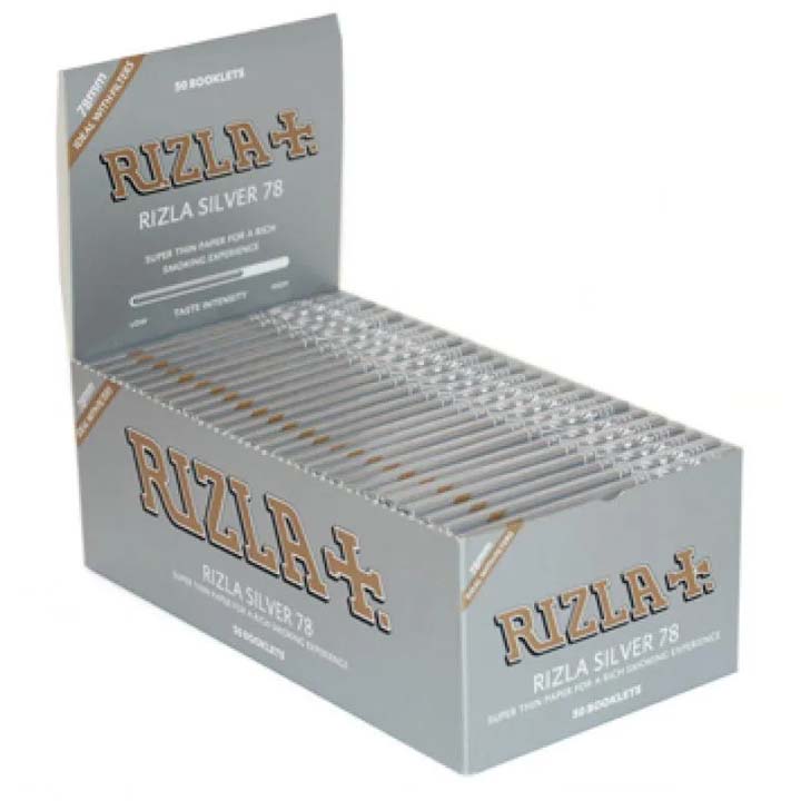 Rizla Super Thin Silver1-1/4 Box of 50