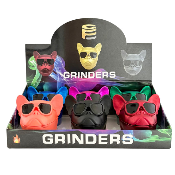 Bulldog Sunglasses Herb Grinders – Assorted Colors