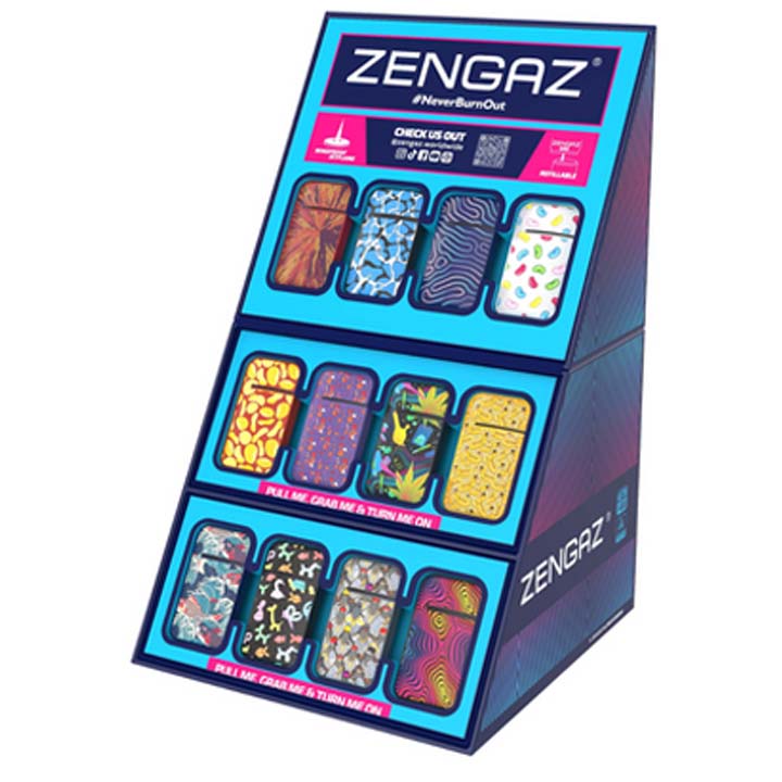Zengaz Royal Jet Rubberized Lighters - 48ct