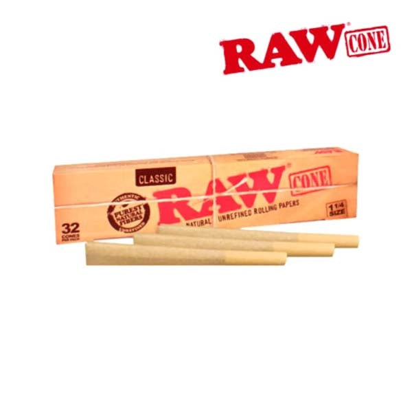 Raw Pre-rolled Cone 1-1/4-32/Pack