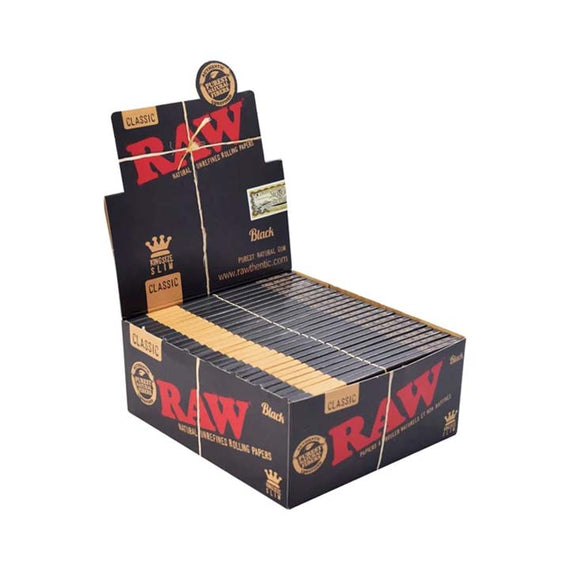 RAW Black King Size Slim 50 packs
