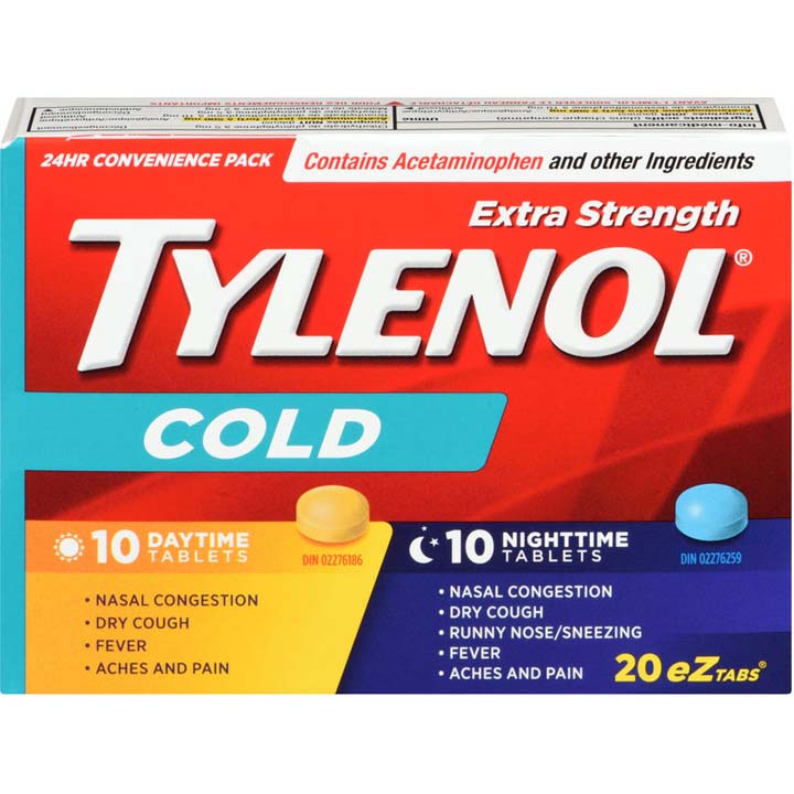 Extra Strength TYLENOL Cold Day&Night