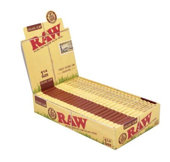 Raw Organic Hemp 1-1/4 Size 24 packs