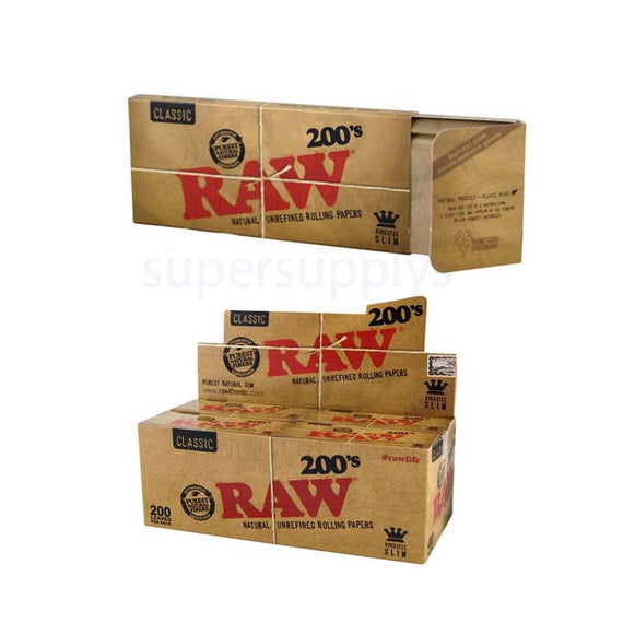 Raw Classic Kingsize Slim 200'S