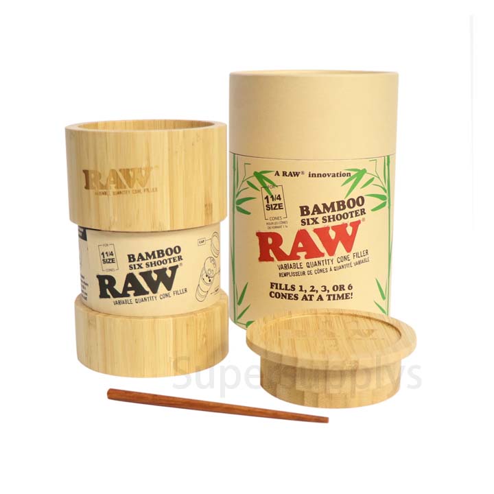 Raw Bamboo Six Shooter