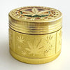 Golden Rasta Leaf Engraving Grinder 52*36mm 4 Parts