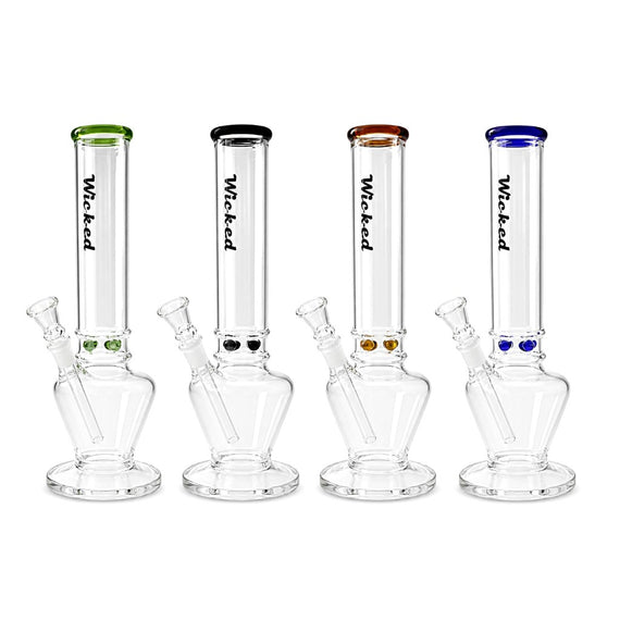 Wicked | 10" 4mm Glass Beaker Bong