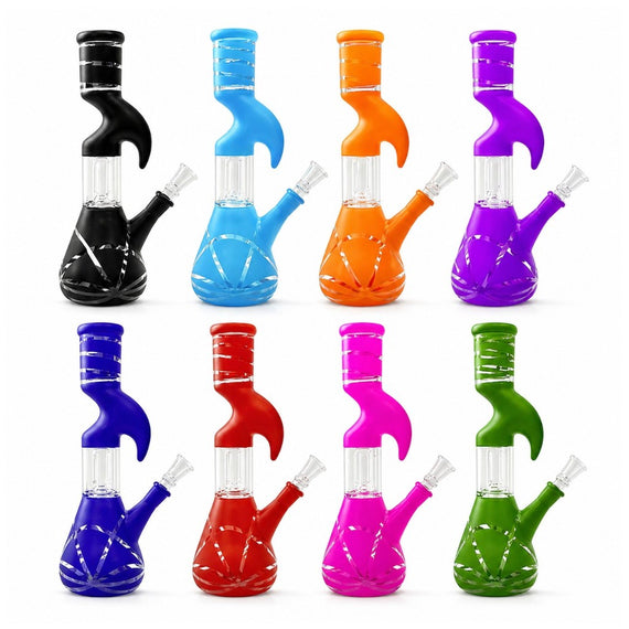 10" Splashguard Zong Glass Perc- 8 Assorted Colours