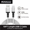 Fortune 10ft USB Type-C  Fast Charging Cable