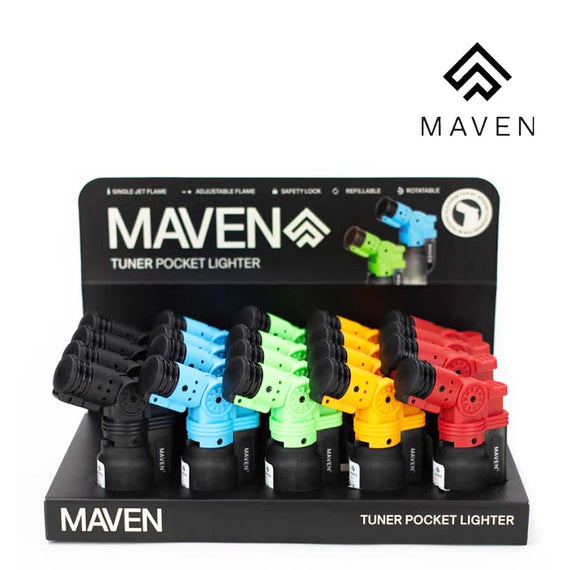 MAVEN TUNER ROTATABLE ANGLE Pocket Torch lighter Display of 20