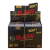 Raw Black 300s 1 1/4 Rolling Papers - 40ct