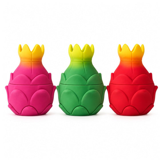 Dragon Fruit 4-Part Grinder – 48mm | 88mm Tall | 6 PCS Display