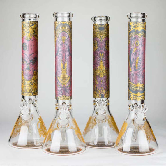 16" 7mm Cartoon Design Beaker