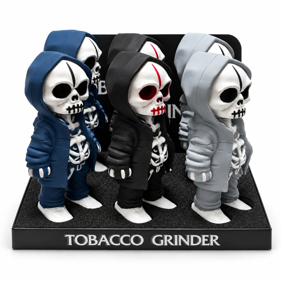 17cm Hooded Skeleton 4-Piece Grinder
