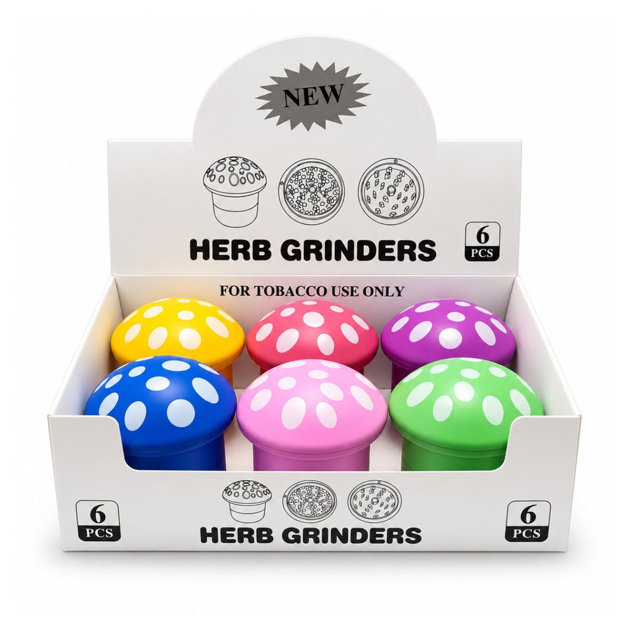 68mm Mushroom-Shaped 4-Piece Grinder
