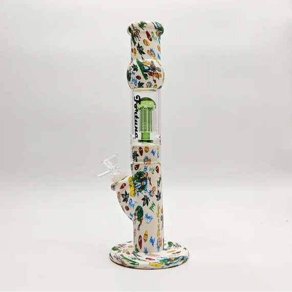 12.5" Silicone Hydrographic Tree Perc Waterpipe