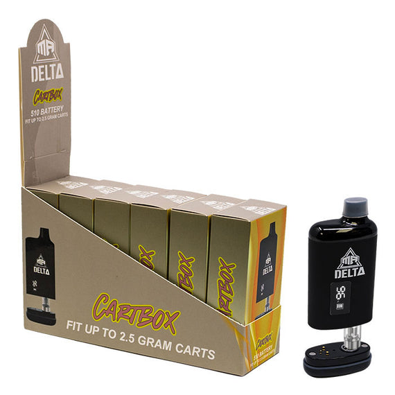 Mr. Delta 510 Thread Battery Cartbox- Black-6ct