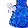12.5" Diamond Cut Textured Beaker Bong – 7mm Glass