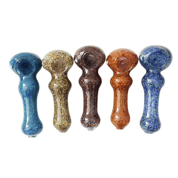 4-1/2" Sunstone Pebble Glass Pipe-Assorted Colours