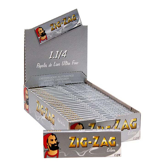 Zig Zag Silver 1 1/4 Rolling Papers