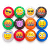 58mm x 45mm Emoji 4-Part Plastic Herb Grinder – 12PCS Display