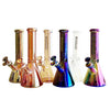 10"  5mm Electroplate Glass Bong- Assorted Colour