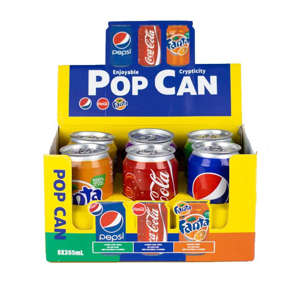 Soda Pop Stash Cans Box Of 6