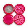 58mm x 45mm Emoji 4-Part Plastic Herb Grinder – 12PCS Display