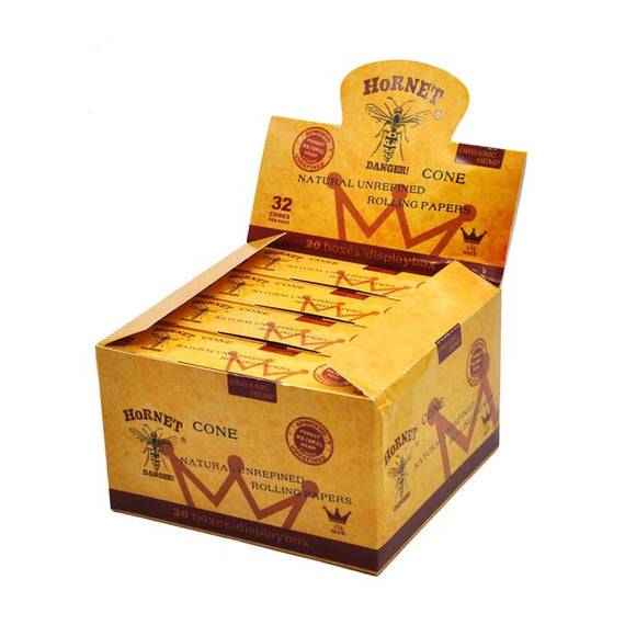 Hornet Brown 40 Cones King SizeHornet Brown 32 Cones 1-1/4 Size