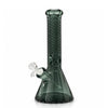 12.5" Diamond Cut Textured Beaker Bong – 7mm Glass