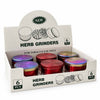 60mm Zinc Alloy 4-Piece Herb Grinder – 6PCS Display
