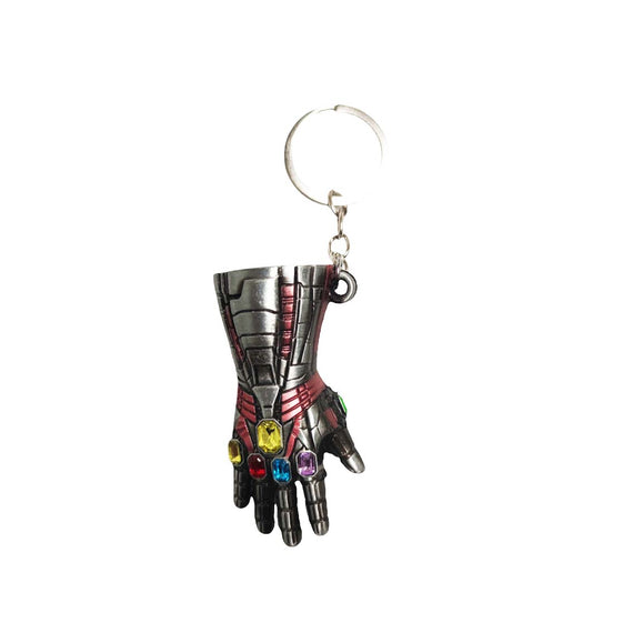 Metal Cartoon Gloves Keychain