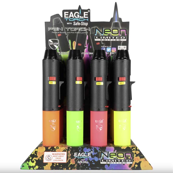 Eagle Neon Pen (PT132N) Torch Lighter - 12ct