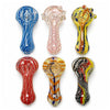 3.75" Assorted Swirl Glass Hand Pipe
