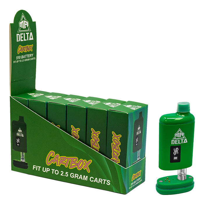 mr delta vape battery instructions Mr. Delta 510 Thread Battery Cartbox- Green-6ct – Super Supplys