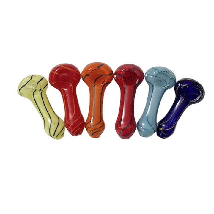 Inside-Out Havey Duty 3.5" Glass Pipe-Assorted Design