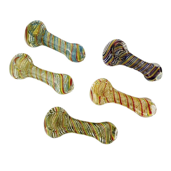 3-1/2" PrismFlow Heavy Glass Pipe-Assorted