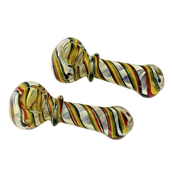 4-1/2" Candy Glass Wand Design Pipe