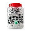 5" Glass Oil Burner Water Pipe with Cannabis Leaf Design – 22-Piece Jar