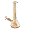 Fortune | 10" Geometric Hexagon Electroplated Glass Bong