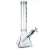 Fortune | Electroplated 14" 7mm Pyramid Base Glass Beaker Bong - 4 Assorted Colours