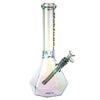Fortune | 14" 7mm Electroplated Hexagon Glass Bong