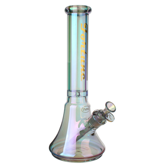 Fortune | Electroplated 14" 7mm New Beaker - 4 Assorted Colours