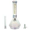 Fortune | 14" 7mm Electroplated Hexagon Glass Bong