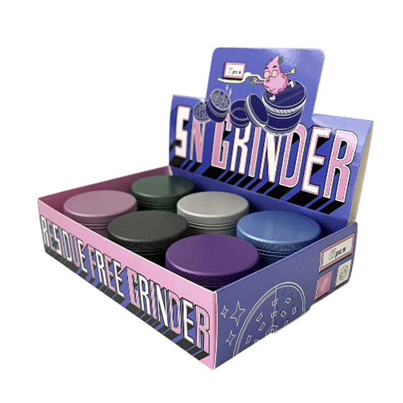 Cloud Clean 55mm – Residue-Free Aluminum Grinder Set -Assorted