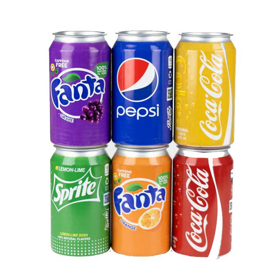 Soda Pop Stash Cans Box Of 6