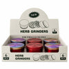 60mm Zinc Alloy 4-Piece Herb Grinder – 6PCS Display