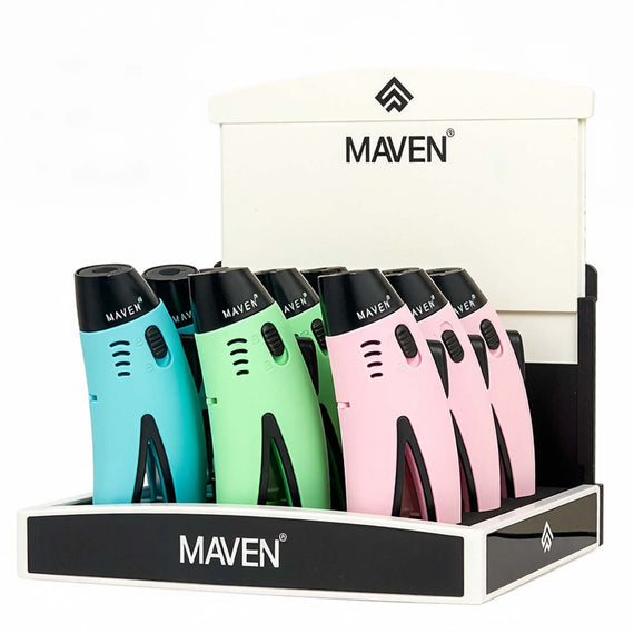 Maven Razor Pocket Torch Lighters - 9pcs/Display