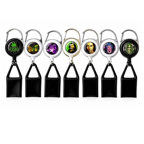 Retractable Lighter Leash – 50-Piece Display Jar