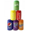 Soda Can  Glass Bong Assorted Design-6 Pcs/Display
